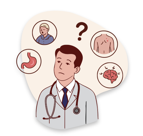 Differential diagnosis illustration